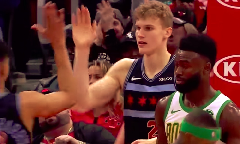 Lauri Markkanen tykitti ennätyspisteensä - peräti 35 pistettä - Boston Celticsiä vastaan.