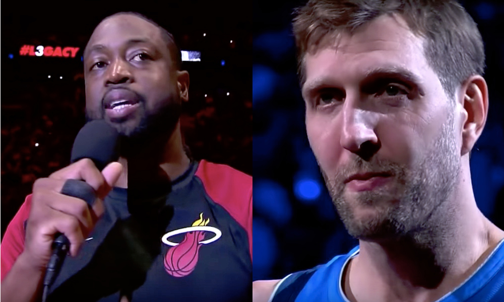 Dirk Nowitzki tykitti jäähyväispelissään 10 ensimmäistä pistettä; myös Dwyane Wade pelasi NBA-uransa viimeisen kotiottelun.