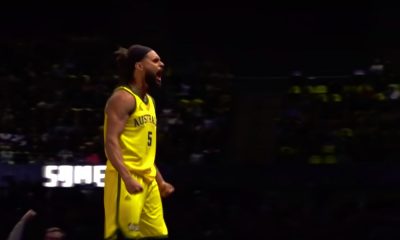 Australia shokeerasi USAn yli 50 000 katsojan edessä: San Antonio Spursia edustava Patty Mills nousi sankariksi.