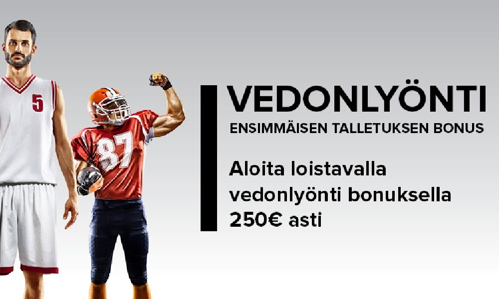 LegolasBetilta aivan loistava ensitalletusbonus vedonlyöjälle - valitse kolmesta eri vaihtoehdosta.