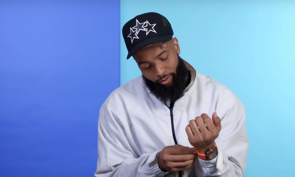 NFL-tähti Odell Beckham Jr. piti 350 000 dollarin kelloa tiistaina, kun Cleveland Browns aloitti NFL-kauden Tennesee Titansia vastaan.